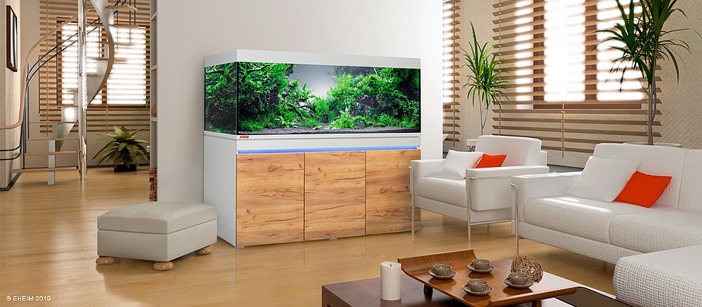 Wohnzimmer mit Aquarium