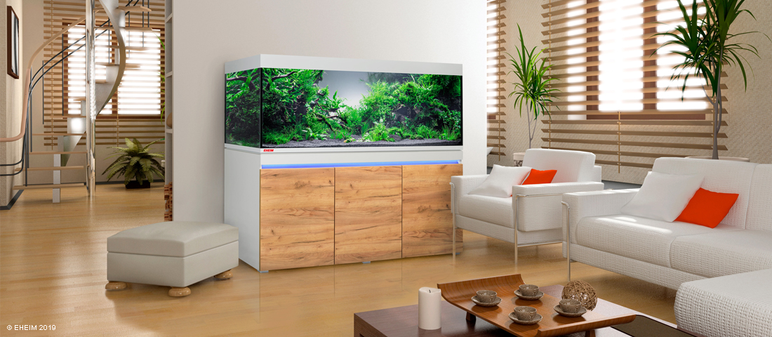 Wohnzimmer mit Aquarium